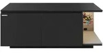 Minecraft Lowboard, Schwarz, Holzwerkstoff, Gaming, 125x50x39 cm, Beleuchtung,