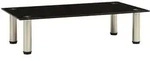 vidaXL Tv-Tisch, Schwarz, Glas, 30x50x150 cm, Wohnzimmer, Wohnw&auml;nde, Lowboards,