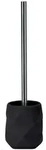 Kleine Wolke Wc-B&uuml;rstengarnitur Crackle, Schwarz, Kunststoff, 39 cm, B&uuml;rstenkopf