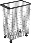 Yamazaki W&auml;schekorb, Schwarz, Metall, 28x56.5x46 cm, Ordnen & Aufbewahren,