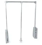 Emuca Kleiderlift, Chrom, Metall, 83x85x14 cm, Schlafzimmer, Kleiderschr&auml;nke,