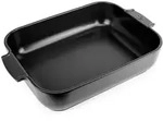 Peugeot Auflaufform, Schwarz, Keramik, 40x8.3x27.2 cm, Kochen, Auflaufformen