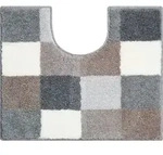 Grund Wc-Vorleger Bona, Wei&szlig;, Beige, Textil, Karo, rechteckig, 49x60 cm,...