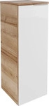 MID.YOU MIDISCHRANK Wei&szlig;, Eiche 30.2x82.6x32 cm