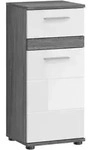 Mid.you Unterschrank, Wei&szlig; Hochglanz, Holzwerkstoff, 1 F&auml;cher, 1 Schublade(n)