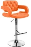 CLP Barhocker, Orange, Metall, 62x103x55 cm, Esszimmer, Barm&ouml;bel, Barhocker