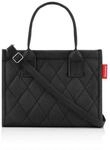 Reisenthel Einkaufstasche Daily shopper XS rhombus black, Schwarz, Textil, 27x21x14