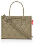 Reisenthel Einkaufstasche Daily shopper XS rhombus olive, Olivgr&uuml;n, Textil, 27x21x14