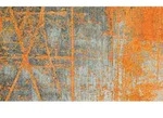 wash+dry Fussmatte Rustic, Grau, Orange, Textil, Graphik, rechteckig, 70x120 cm,