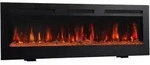 Elektrokamin, Schwarz, Metall, Glas, 107.0x11.9x46.6 cm, Fernbedienung, Flammeneffekt
