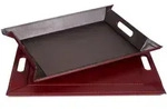 Freeform Wendetablett, Bordeaux, Textil, 35x0.8x45 cm, transportabel, Tischkultur &