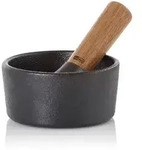 AdHoc M&ouml;rserset Camo, Holz, Metall, Akazie, 6 cm, Tischkultur & Servieren,
