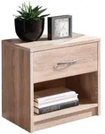 P & B Nachtschrank, Eiche, Kunststoff, 1 Schublade(n) Schubladen, 39x41x28 cm,