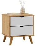 Idimex Nachttisch, Kiefer, Wei&szlig;, Holz, Kiefer, Vintage, 50x46x40 cm,...