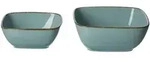 Ritzenhoff Breker Servierschalen-Set, Blau, Keramik, Quadratisch, 2x2x2 cm, Essen &