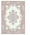 Theko Handtuftteppich, Beige, Textil, Floral, Rechteckig, 190x290 cm, antistatisch,
