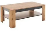 Mid.you Couchtisch, Schwarz, Wildeiche, Holzwerkstoff, rechteckig, eckig,...