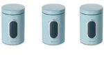 Echtwerk Vorratsdosenset, Hellblau, Metall, 3-teilig, 1,4 L, 17.50 cm,...
