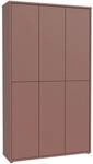 Carryhome Schuhschrank, Terracotta, Kunststoff, 16 F&auml;cher, 109.2x191.9x34.9 cm,