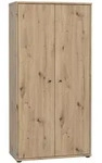Dreht&uuml;renschrank, Eiche Artisan, Holzwerkstoff, 4 F&auml;cher, 73.7x149.5x34.8 cm,