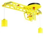Kinderdeckenleuchte Markus, Gelb, Holz, 20x60x60 cm, Lampen & Leuchten,