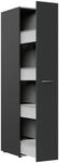 Xora Apothekerschrank, Graphit, Holzwerkstoff, 4 F&auml;cher, 30x185x54 cm, BQ - B&uuml;ndnis