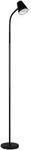 Led-Stehleuchte, Braun, Schwarz, Metall, Kunststoff, 19.5x145 cm, mit Schalter,
