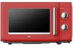 Silva Schneider Mikrowelle, Rot, Metall, 45.2x26.2x36 cm, Auftaufunktion, Signalton,