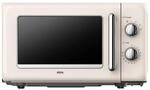 Silva Schneider Mikrowelle, Beige, Metall, 45.2x26.2x36 cm, Auftaufunktion,