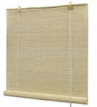 vidaXL Bambusrollo, Natur, Holz, F&uuml;llung: Bambus, Rechteckig, 100x220 cm,