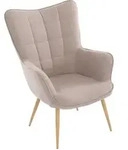 Mid.you Sessel Uta, Sand, Beige, Metall, 72x97x80 cm, Fsc, erweiterbar