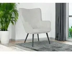 Mid.you Sessel Uta, Elfenbein, Metall, Uni, 72x97x80 cm, Stoffauswahl, erweiterbar