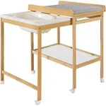 Roba Wickeltisch, Natur, Holzwerkstoff, Rechteckig, 56x100x83 cm, Babym&ouml;bel,