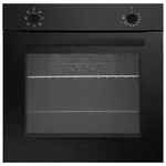 Respekta Einbaubackofen Janis, Schwarz, Metall, Glas, 59.4x59.5x52.1 cm,