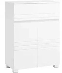Mid.you Midischrank, Wei&szlig;, Kunststoff, 2 F&auml;cher, 1 Schublade(n) Schubladen,
