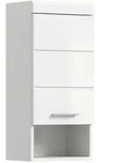 Mid.you H&auml;ngeschrank, Wei&szlig; Hochglanz, Kunststoff, 1 F&auml;cher, 37x79x24 cm, FSC...