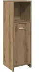 vidaXL Badschrank, Braun, Holzwerkstoff, 30x95x30 cm, Badezimmer,