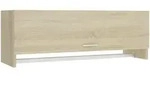 vidaXL H&auml;ngeschrank, Sonoma Eiche, Holz, Strukturbuche, 2 F&auml;cher, Rechteckig,