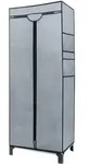 Intirilife Faltschrank, Grau, Metall, 45x175x68 cm, Schlafzimmer, Kleiderschr&auml;nke,