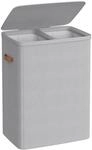Boxxx W&auml;schekorb Songmics, Grau, Kunststoff, Textil, 170 L, rechteckig, 56x75x40 cm,