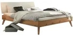 Hasena Bett, Wildeiche, Holz, Wildeiche, massiv, 120x200 cm, &Uuml;ber- und