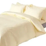 Homescapes Bettw&auml;sche, Creme, Textil, Gestreift, Rechteckig, 260x220 cm,...