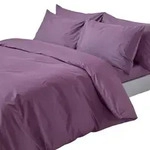 Homescapes Bettw&auml;sche, Lila, Textil, Rechteckig, 135x200 cm, Oeko-Tex&reg;,