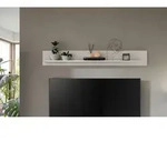 Mid.you Wandboard, Wei&szlig;, Holzwerkstoff, 140x20x15 cm, FSC Mix, Wohnzimmer, Regale,