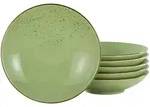 Creatable Suppentellerset, Gr&uuml;n, Keramik, 6-teilig, Essen & Trinken, Geschirr,