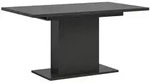 Mid.you Esstisch, Grau, Holzwerkstoff, rechteckig, S&auml;ule, 90x76x150-190 cm, FSC Mix,