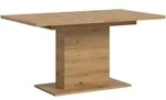 Mid.you Esstisch, Eiche Artisan, Holzwerkstoff, rechteckig, S&auml;ule, 90x76x150-190 cm,
