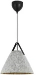 Nordlux H&auml;ngeleuchte, Hellgrau, Fell, rund,rund, 37 cm, Lampen & Leuchten,