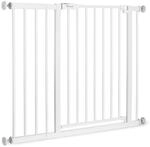 Hauck T&uuml;rschutzgitter Open N Stop 2 Set, Wei&szlig;, Metall, Kunststoff, 96 - 101x77 cm,