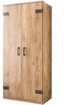 Calicosy Dreht&uuml;renschrank, Apfelbaum, Holzwerkstoff, 58x199x90 cm, Schlafzimmer,